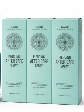 Base Laboratories Piercing Aftercare Spray 3-Pack 4oz Each Sealed